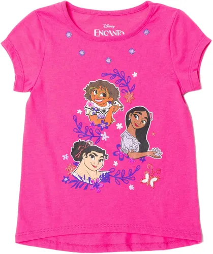 Miniatura 5 de Disney Classics - Paquete de 2 camisetas sin botones para niñas pequeñas y grandes (2T - 18-20)
