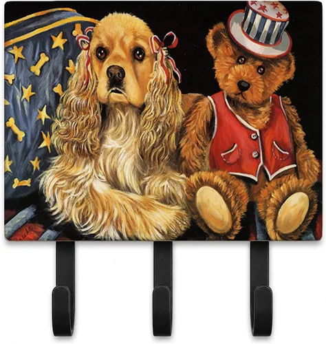 Miniatura 25 de Caroline's Treasures Bichon Frise Sisters - Ganchos para correa o llavero, multicolor