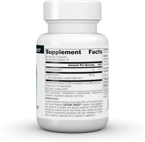 Miniatura 3 de Source Naturals, Inc. Lactase Digest* - 45 VegCap