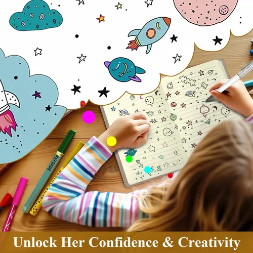 Miniatura 6 de Diario Blue Jay para niñas, regalo para adolescentes, niños, diario con bolígrafo y cierre magnético, 192 páginas para escribir, cuaderno forrado