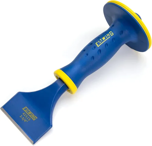 Miniatura 9 de Estwing - Cincel frío de 1 pulgada de ancho con protección para manos (42518)