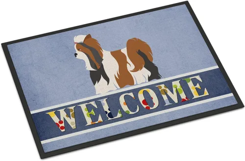 Miniatura 139 de Caroline's Treasures BB8321JMAT - Felpudo de bienvenida Berger Picard de 24 x 36 pulgadas, tapete azul para puerta delantera, para interiores