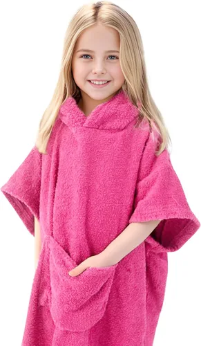 Miniatura 2 de MissShorthair Toalla Poncho para niños, toalla de playa con capucha para niña y niño, poncho de surf, bata de baño, toalla de baño de microfibra