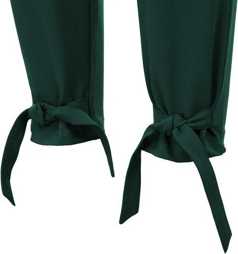 Miniatura 4 de GRACE KARIN - Pantalón deportivo tipo lápiz para mujer, diseño informal de tiro alto para el trabajo, con lazo y bolsillos
