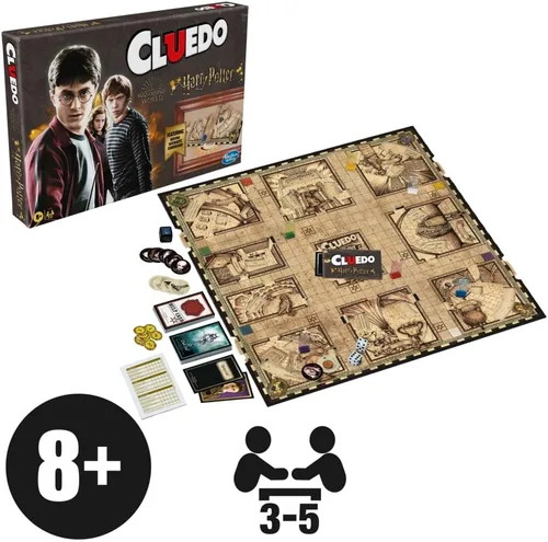 Miniatura 2 de Hasbro Gaming Clue: Wizarding World Harry Potter Edition Juego de mesa Juegos familiares para niños, adolescentes y adultos Juegos misteriosos