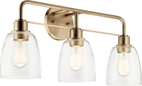 Miniatura 7 de Kichler Meller de 11 pulgadas, lámpara de pared de 1 foco con vidrio transparente en negro