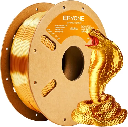Miniatura 81 de ERYONE Filamento de ácido poliláctico (PLA) de seda bicolor para impresora 3D, de 1.75 mm +/- 0.03 mm, carrete de cartón de 1 kg (2.2 libras)