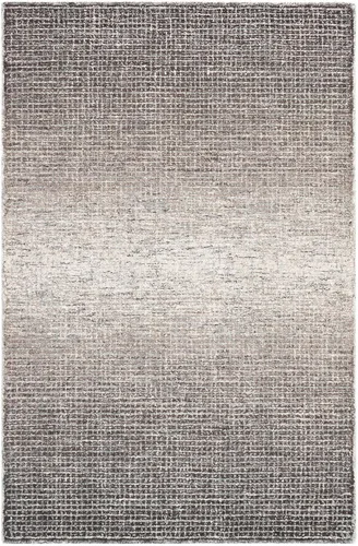 Miniatura 19 de Liora Manne Savannah Grid - Alfombra de lana para interiores, color carbón, 5 pies x 7 pies 6 pulgadas, color gris y negro Gris carbón y negro