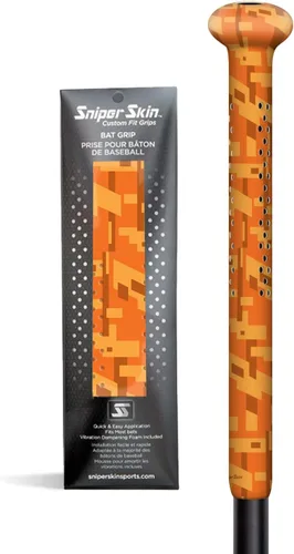 Miniatura 27 de SNIPER SKIN Agarre de bate de béisbol y sóftbol Envoltura de agarre de bate de repuesto Fácil instalación Duradero Impermeable Adherente