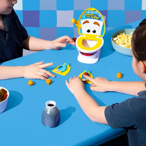 Miniatura 4 de Brybelly Shoot The Poop - El juego original de inodoro parlante para niños y familias - Divertido juego de lanzamiento de caca de acción rápida