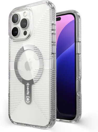 Miniatura 11 de Funda transparente Speck para iPhone 15 Pro - Delgada, diseñada para MagSafe, protección contra caídas con agarre - resistente a rayones
