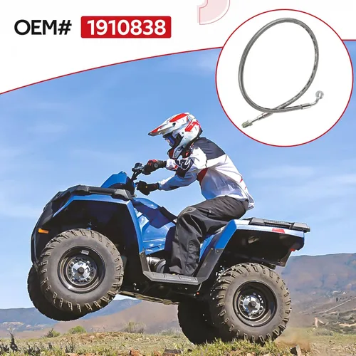 Miniatura 7 de Manguera de freno delantero izquierdo para Polaris Sportsman 400 450 500 570 600 700 800 Scrambler 500 Trail Blazer 250 330 Trail Boss 330 Magnum