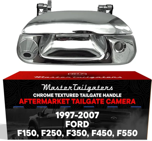 Miniatura 11 de Master Tailgaters Mango negro para puerta trasera con cámara de respaldo de repuesto para Ford F150 F250 F350 F450 F550 (1997-2007) IP68