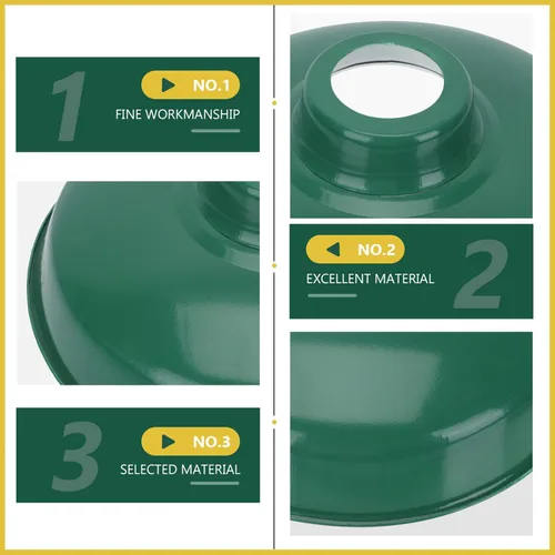 Miniatura 8 de Cabilock Cubierta de lámpara esmaltada, pantalla de lámpara de mesa, 1 juego de pantalla de lámpara industrial vintage, pantalla de lámpara