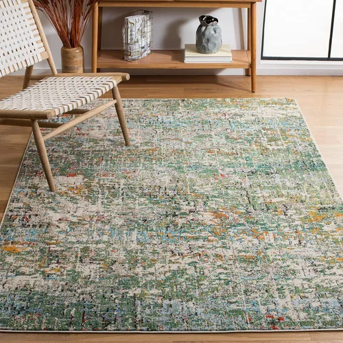 Miniatura 32 de SAFAVIEH Colección Madison - Alfombra de acento 2'2" x 4', negro y dorado, diseño abstracto moderno, no desprende pelusa y fácil cuidado, ideal