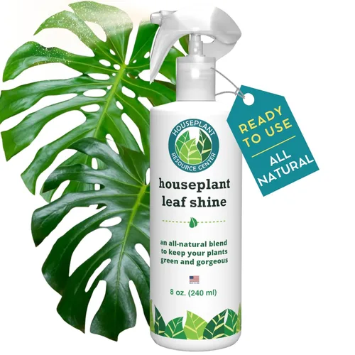 Houseplant Leaf Shine Spray – Limpiador de hojas totalmente natural y brillo para un brillo saludable y una mejor fotosíntesis | Perfecto para