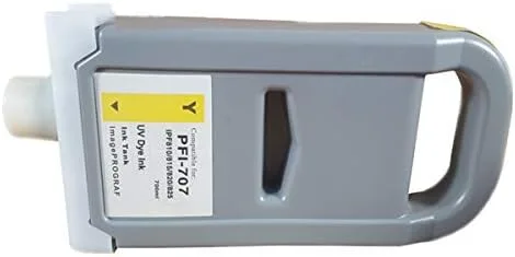 Miniatura 6 de Vivid Colors Cartucho de tinta compatible con PFI-707 para impresoras Canon PFI707 (23.7 fl oz, 5 unidades) para impresoras iPF830, iPF840, iPF850