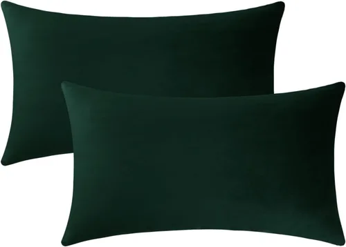 Miniatura 51 de Jeneoo Cómodas fundas de almohada de terciopelo suaves y gruesas para niños, para sofá, fundas de cojín decorativas sólidas cuadradas para Lavanda