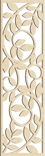 Miniatura 85 de 9 3/8"W x 24 3/8"H x 1/4"T Utica Decorativo Fretwork Madera Paneles de Pared, Abedul
