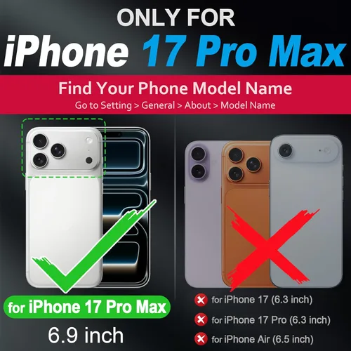 Miniatura 2 de SHIELDON Funda de cuero genuino para iPhone 17 Pro Max de 6.9 pulgadas 2025, [botón de la cámara actualizado], compatible con Magsafe, carga Azul