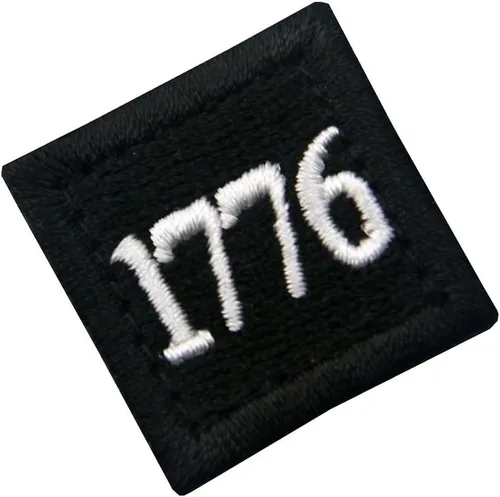 Miniatura 2 de 1776 American Independence Emblem Tactical USA Morale bordado apliques sujetador gancho y bucle parche - negro