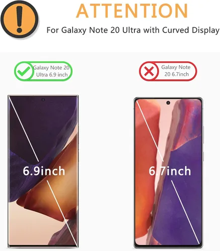 Miniatura 2 de Paquete de 4 protectores de pantalla para Samsung Galaxy Note 20 Ultra, protector de pantalla de película de TPU para Galaxy Note 20 Ultra de 6.9