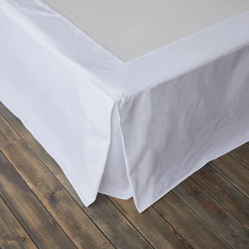 Miniatura 31 de BISELINA - Falda de cama de lino francés con volantes plisados de 22 pulgadas, caída a medida, mezcla natural de lino y algodón, funda para cama