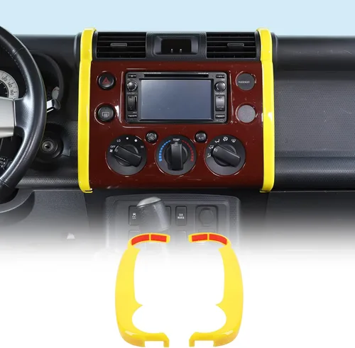 Miniatura 9 de Tira lateral de navegación de consola central de ABS para automóvil para Toyota FJ Cruiser 2007-2021, cubierta de tira decorativa lateral