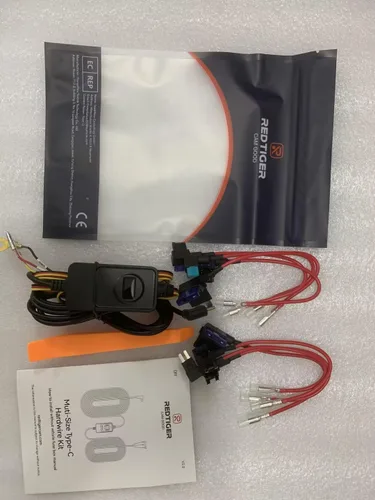 Miniatura 5 de REDTIGER F7N - Kit de cableado para cámara de salpicadero con puerto USB tipo C, kit de cable de carga para coche de 12V - 24V a 5V con fusible