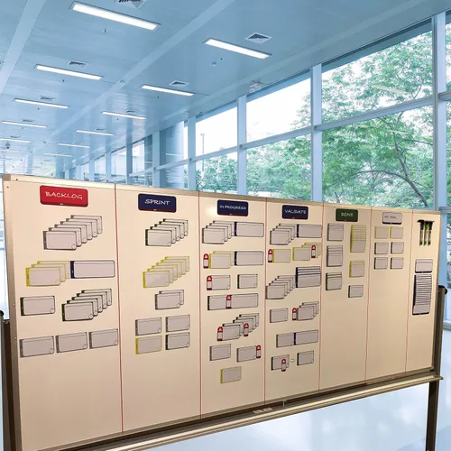 Miniatura 3 de Agile Management Set Plus – Kit de tarjetas magnéticas Scrum y Kanban de 156 piezas Tarjetas de tablero ágil reutilizables para tareas, historias