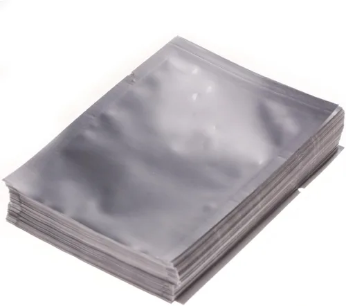 Bolsas de vacío Mylar de papel de aluminio, paquete de alimentos, paquete de 100 unidades