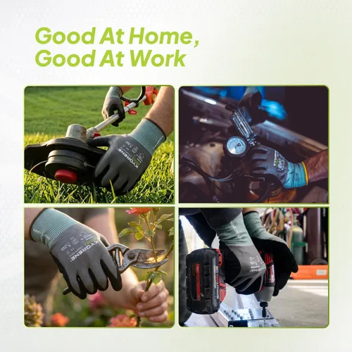 Miniatura 4 de Armor Guys Kyorene Pro 00-840 A4 - Guantes de trabajo resistentes a los cortes, grafeno, agarre de nitrilo, duraderos, transpirables para uso 3