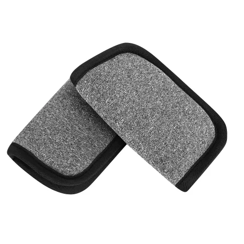 Miniatura 8 de Accmor Fundas de correa de asiento de automóvil para bebés y niños, fundas de correa de asiento de automóvil, almohadillas de hombro, fundas de Gris