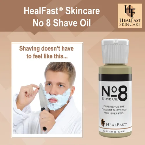 Miniatura 4 de HealFast Aceite de afeitado No. 8, 1 oz, aceite de afeitado premium para hombres y mujeres, ayuda a prevenir quemaduras de afeitar, arrastrar
