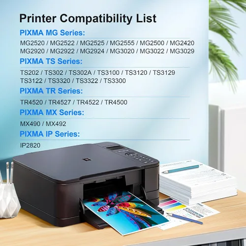 Miniatura 2 de PG-243XL / CL-244XL Paquete de tinta de repuesto para cartuchos de tinta Canon 243 y 244 compatibles con Pixma MG2522 TR4520 MX492 MX490 TS202 TS302