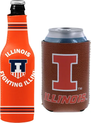 Miniatura 98 de College Team Color Logo Can & Bottle Holder Insulator Beverage Cooler Set