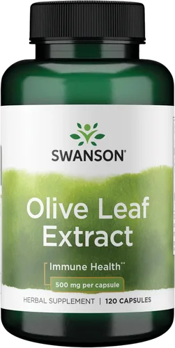 Swanson Extracto de hoja de olivo Suplemento de salud inmune y cardiovascular para adultos que buscan apoyo inmunológico durante todo el año - 20%