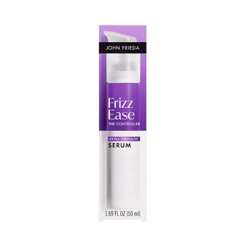 John Frieda Frizz Ease - Suero capilar extra fuerte para cabello grueso y grueso, suero suavizante antiencrespamiento con aceite de argán y coco,