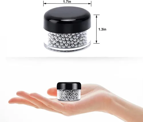 Miniatura 6 de 1000 cuentas de limpieza para decantador, bolas de limpieza de acero inoxidable 304 para cristalería, cuentas de limpieza reutilizables
