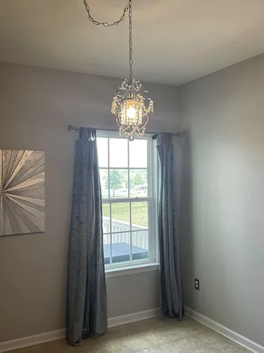 Miniatura 3 de Candelabro enchufable mini lámpara cromada 1 lámpara elegante lámpara de techo de hierro de cristal para dormitorio, baño, comedor, sala de estar