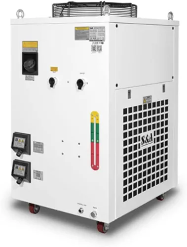 Miniatura 5 de S&A Enfriador de agua industrial genuino CW-6300EN para tubo láser de CO2, husillo CNC, láser semiconductor, láser de estado sólido