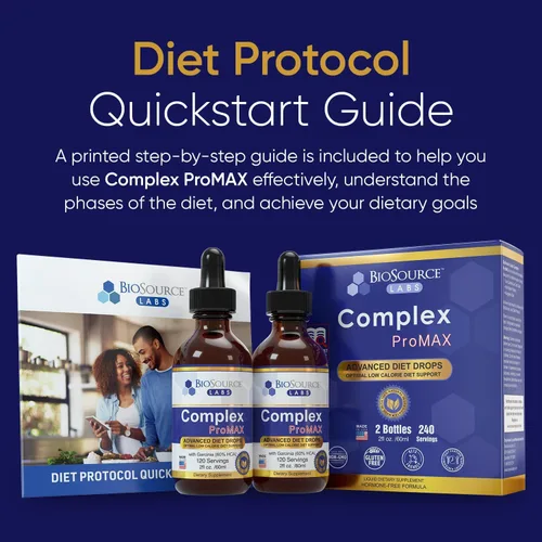 Miniatura 3 de BioSource Labs Complex ProMAX Premium Gotas Dietéticas 2 oz (Paquete de 2 Botellas) - Suministro para 60 Días