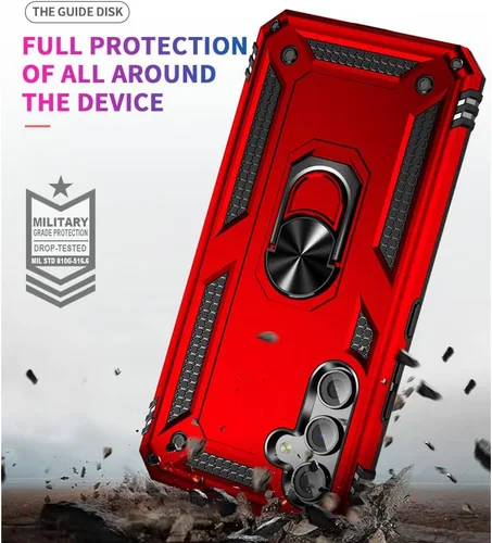 Miniatura 2 de Funda para Samsung A54 5G, Galaxy A54 5G con protector de pantalla HD, [grado militar de 16 pies a prueba de caídas], anillo protector a prueba