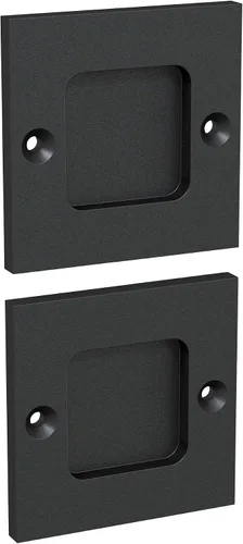 Tiradores de dedo para puerta de armario - Tiradores cuadrados de 2.5 pulgadas para puerta corrediza - Tiradores empotrados para puerta de bolsillo