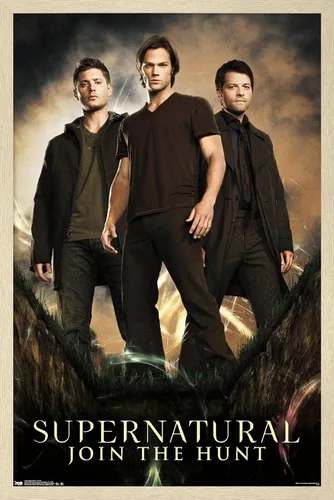 Miniatura 10 de Trends International Supernatural - Póster de pared de grupo, 14.725 x 22.375 pulgadas, versión con marco de madera tipo granero