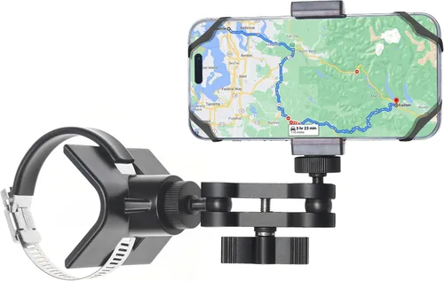 Miniatura 8 de BarGrip Abrazadera universal de montaje de cámara de barra enrollable para cámaras de acción – Se adapta a barras redondas, cuadradas y de perfil