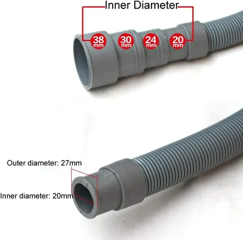 Miniatura 2 de lasenersm Manguera universal de extensión de drenaje para lavadora de 4.9 pies (4.9 ft)