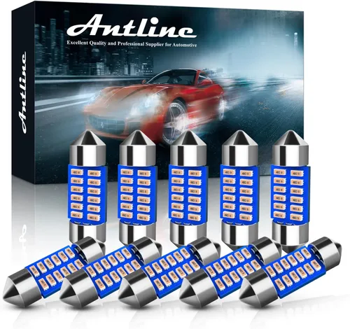 Miniatura 7 de Antline 6614 6641 6612F 6615 F30-WHP TS-14V1CP Bombilla LED de 1.142 in 1.14 pulgadas, amarillo ámbar, superbrillante, Canbus, libre de errores, 12