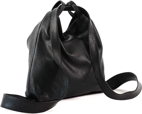 Miniatura 2 de Mochila de piel para mujer - Bolso de hombro convertible hecho a mano de piel auténtica