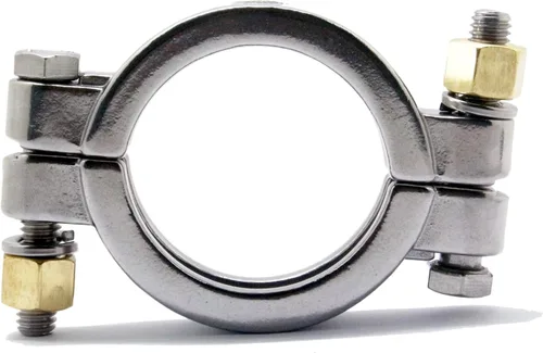 Miniatura 8 de TC - Trébol de triple abrazadera sanitaria de acero inoxidable 304 atornillado de alta presión de 1.5 pulgadas
